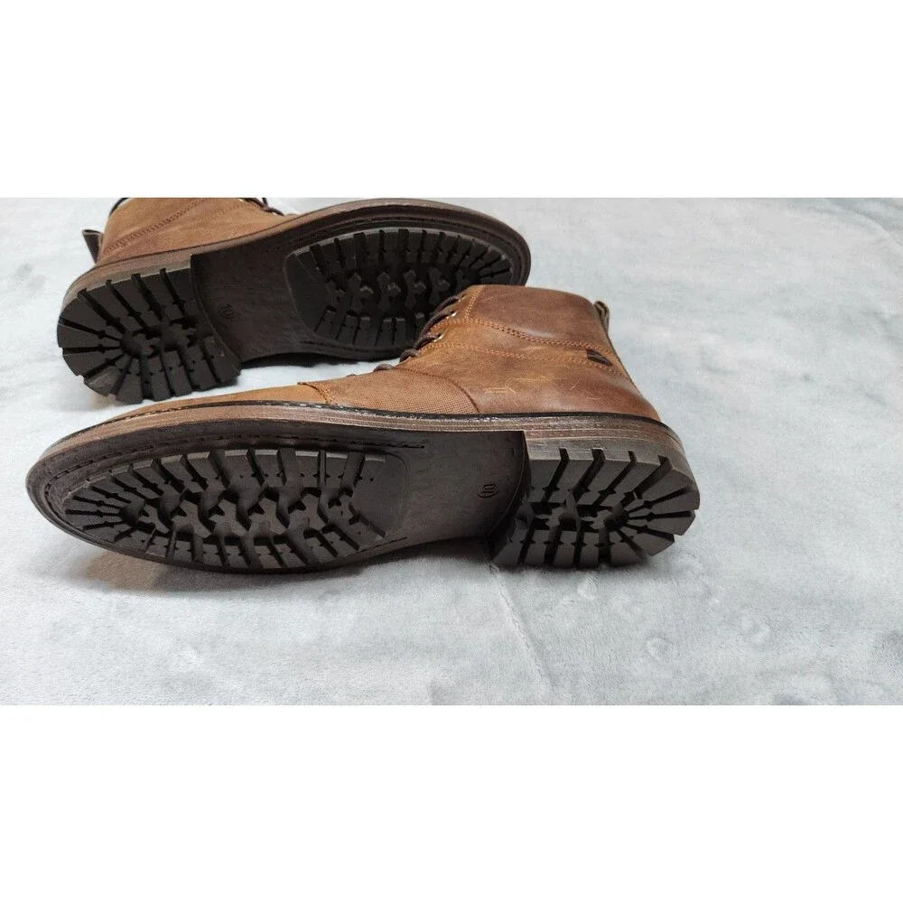 Bull Boxer Men's Size 10 Cognac Kullen Boot Shoes Leather Made‎ New without Box